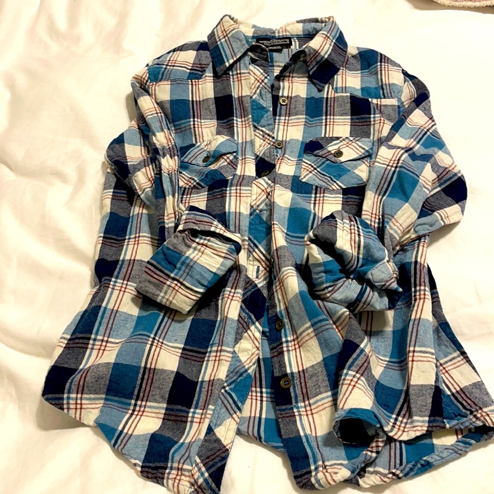 Plaid button down